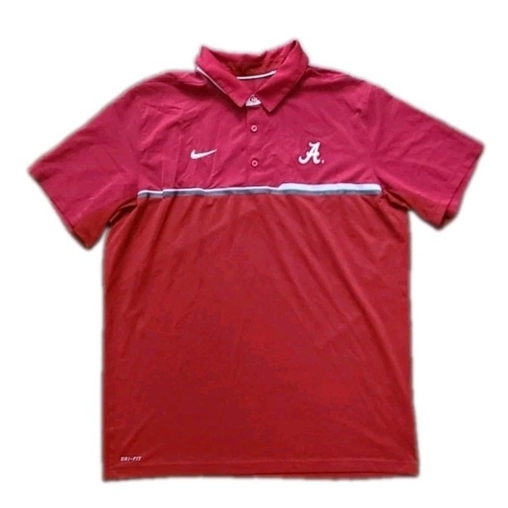 Nike DriFit Alabama Crimson Tide Embroidered XL Polo Shirt SEC